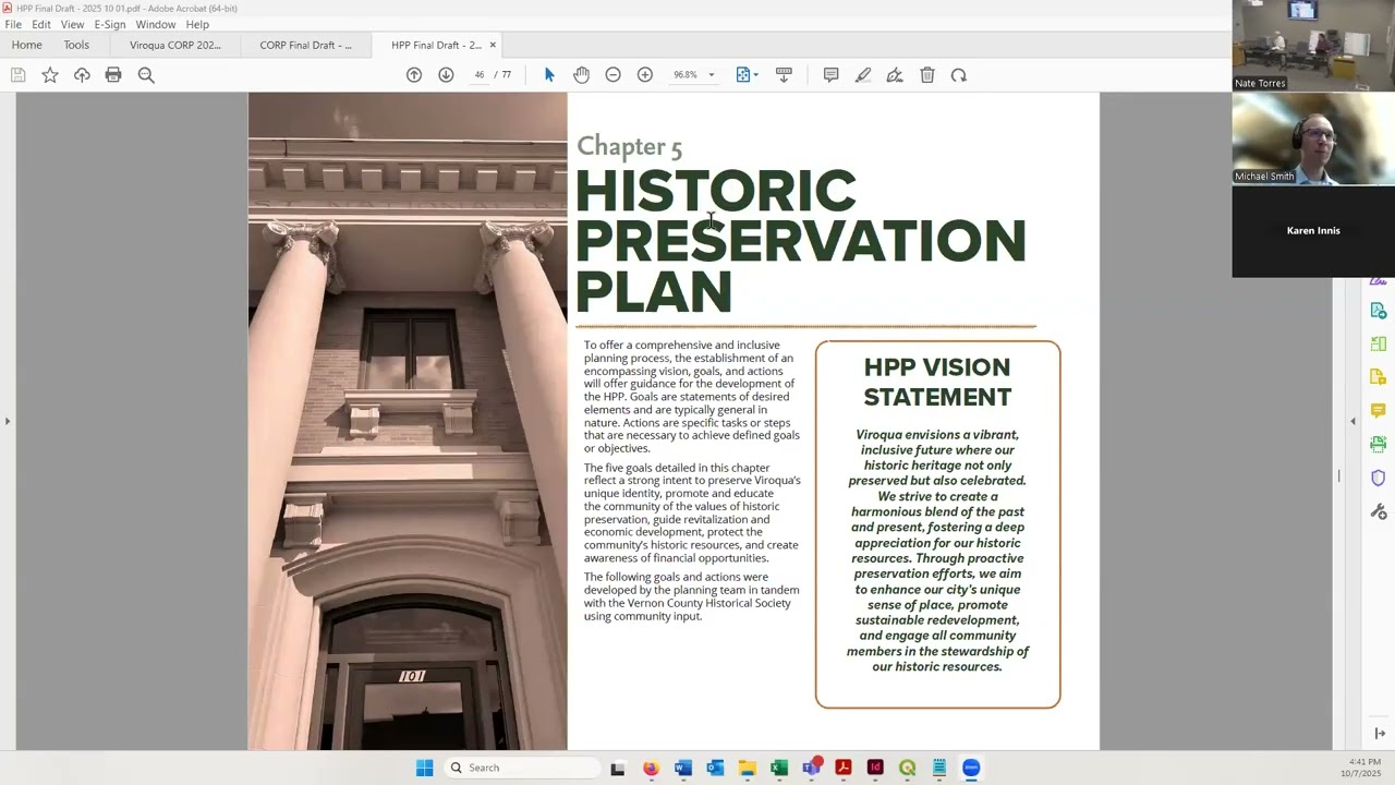 Historic Preservation Commission meeting 10-7-2025