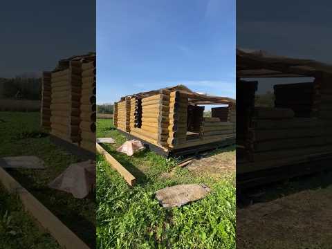 Дальше второй этаж и крыша🚜🏠 #аннажаки #строимдом #макжак #карелия #дача #домизсруба