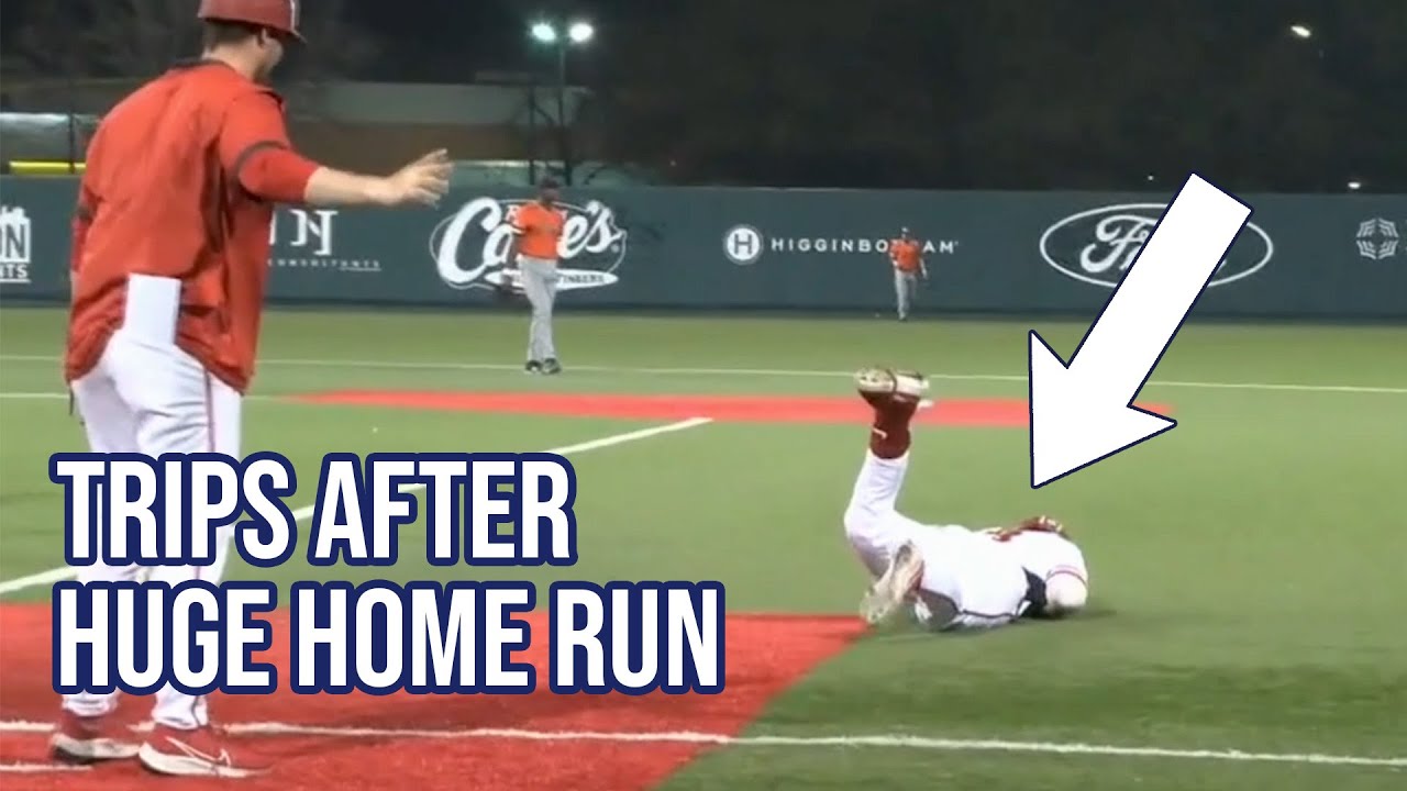 Pimps a homer then trips over first base, a breakdown