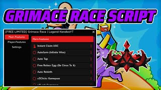 [Free Limited] Grimace Race Script Gui / Hack (Instant Ugc, Inf Wins, And More) *Pastebin*