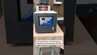 Pulstron 4 Kva Single Phase Servo Automatic Mainline Voltage Stabilizer Copper Wounded 140V-290V