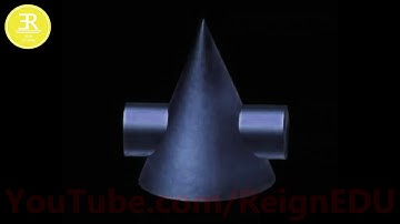 Intersection of solids Cone and Cylinder - #ReignEdu Animation Series #ED101