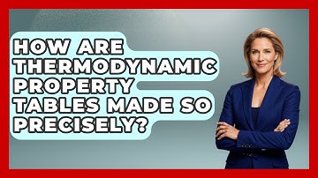 How Are Thermodynamic Property Tables Made So Precisely? | Thermodynamics For Everyone News