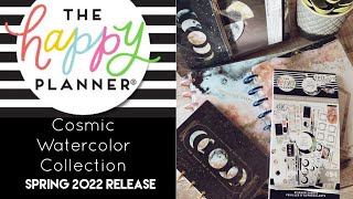 Cosmic Watercolor Collection Flip-thru | Spring 2022 Release | The Happy Planner
