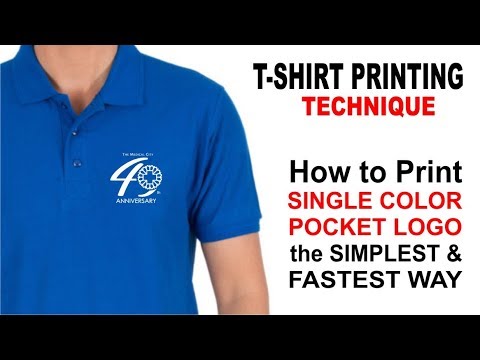 How To Print Single Color Pocket Logo The Simplest Fastest Way