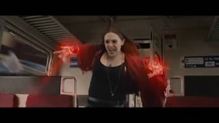 Can you stop this thing - Scarlet Witch stops the train | Avengers: Age of Ultron