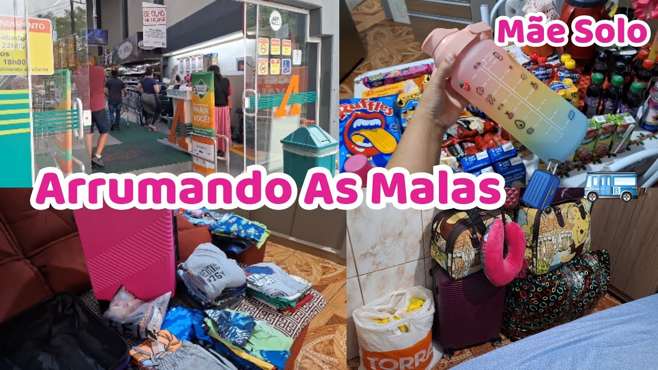 FOMOS NO ATACADÃO COMPRAR OS LANCHES PRA VIAGEM DE ÔNIBUS 🚌 ARRUMEI AS MALAS 🧳TUDO PRONTO ♡ Mãe Solo