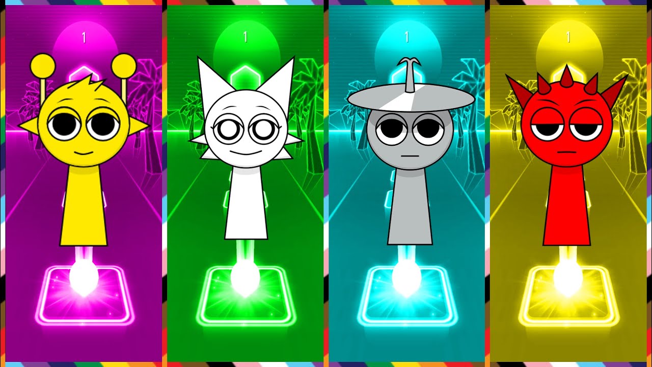 Incredibox Sprunki in Tiles Hop | Coffin Dance song