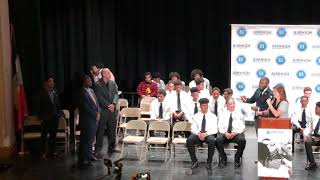 AIM High Induction Ceremony - Teacher and Staff being inducted