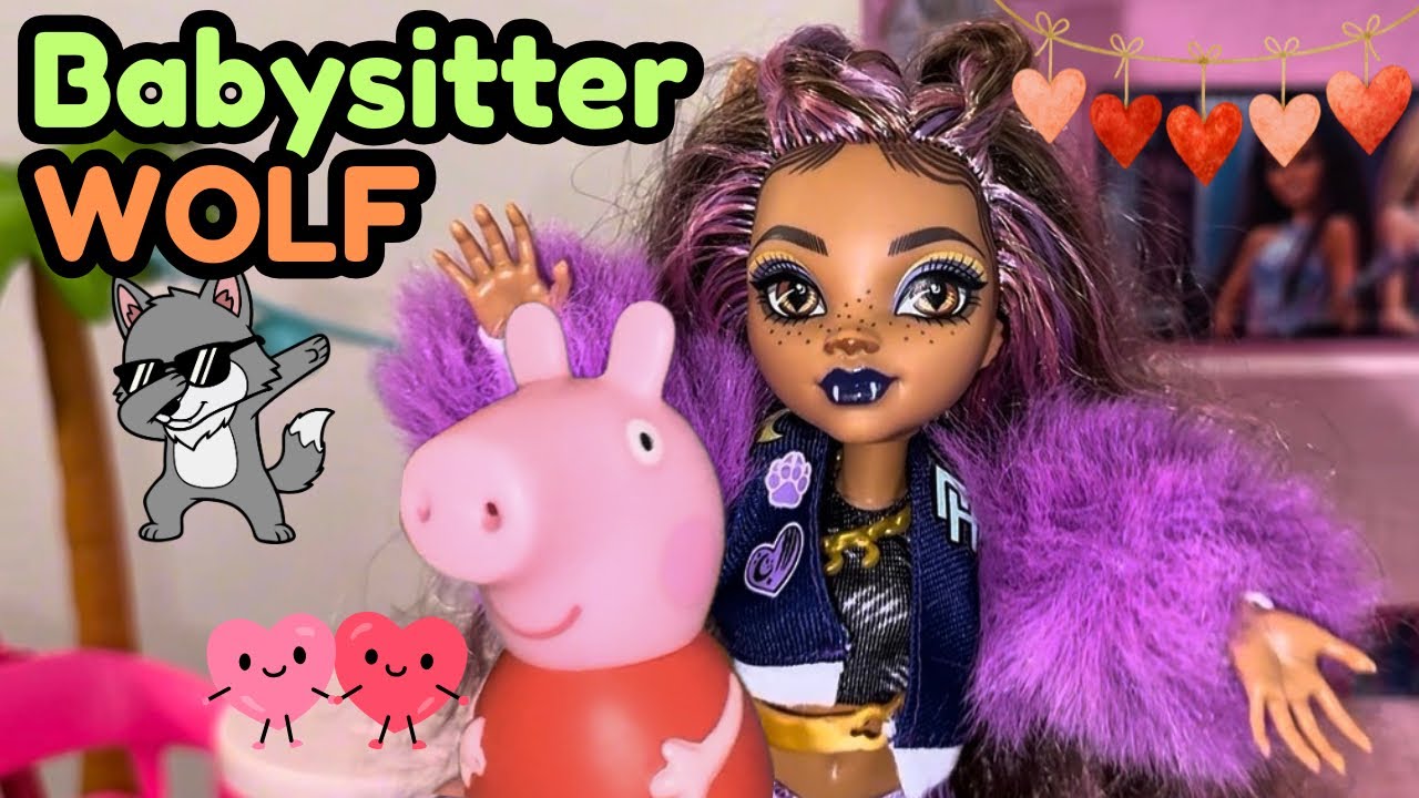 🐾 Friendly Wolf Babysits Peppa Pig 🐷🎀 | Gentle Pretend Play Babysitting Story for Kids 💕