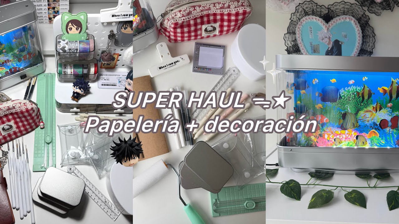 🧷 HAUL Aesthetic | Papelería, materiales y decoración ୭ 🧷 ✧ ˚. ᵎᵎ 🎀