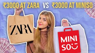 ₹3000 at ZARA VS ₹3000 at MINISO ! 🛍 | Ashi Khanna