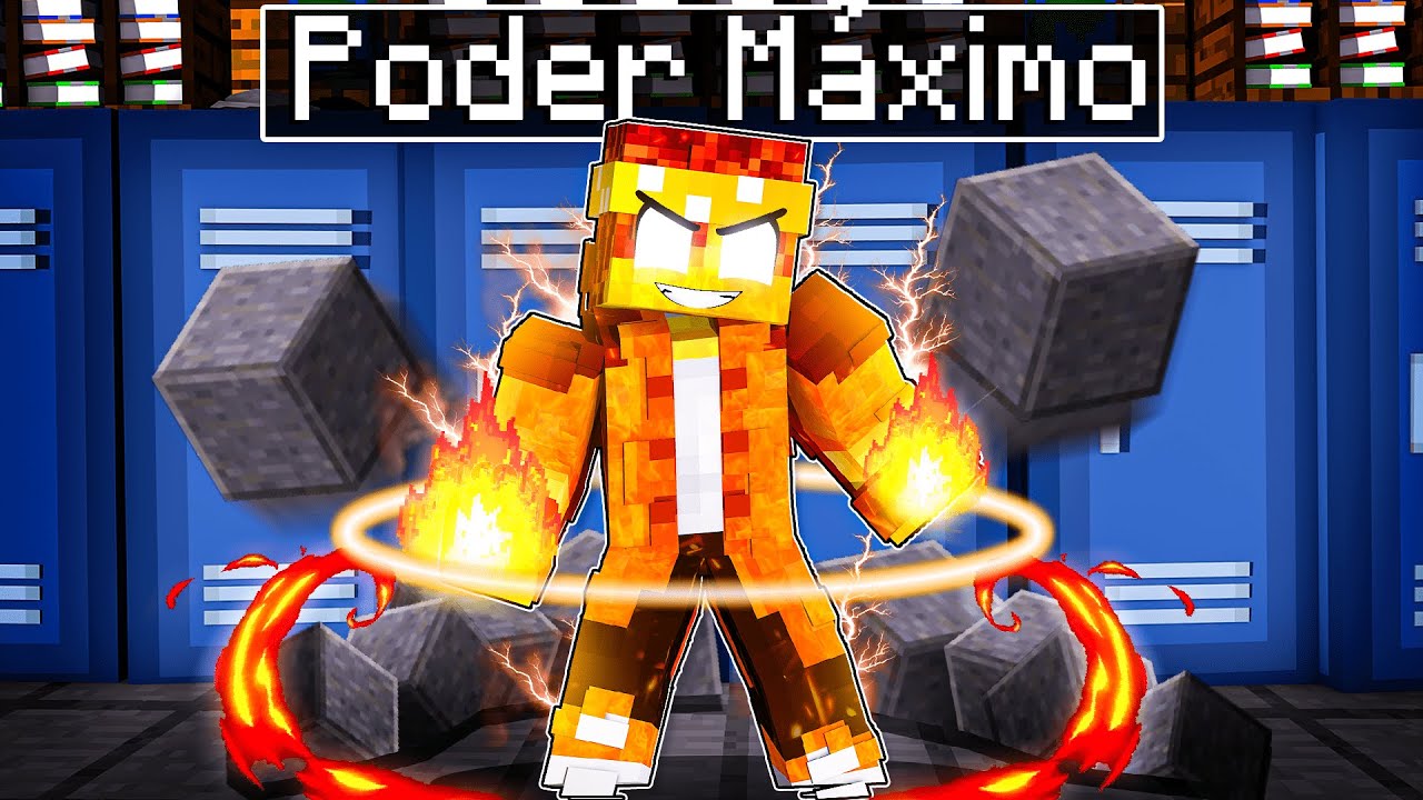 PODER MÁXIMO na ESCOLA DE ELEMENTOS no Minecraft