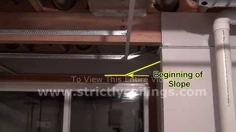 How To Install A Suspended Ceiling (Building Stairwell Slopes)