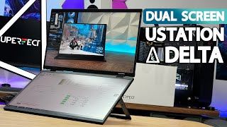 Folding Monitor Dual stacked Screen Fold Portable