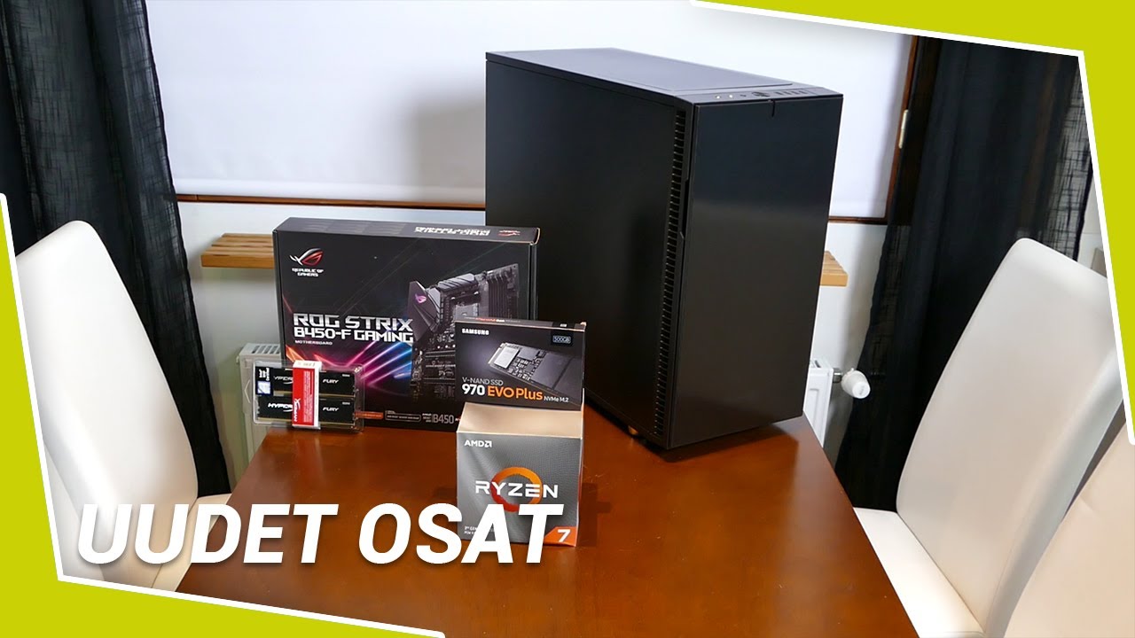 Uuden tietokoneen osat saapuivat jo tänään