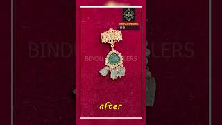 Old Locket Transformation | Creative Jewellery Makeover into Designer Locket & Stud Earrings
