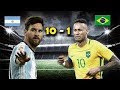ARGENTINA vs BRASIL 10-1 المباراة المجنونة بين الارجنتين والبرازيل