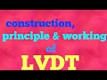 LVDT | Construction,Principle & Working