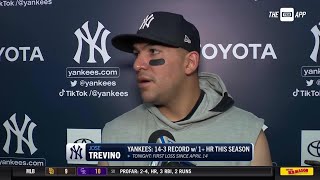 Jose Trevino on Nestor Cortes' outing vs OAK