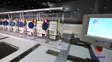 Richpeace Computerized Embroidery Machine（Left Side Twin Sequin Device) ）