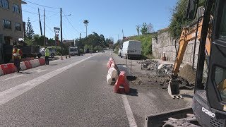 Comeza a instalación do demandado semáforo de Chancelas, en Poio