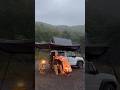 Camping under the rain Japan 🌧️🇯🇵 #vanlife #camping #japan #couple #asmr