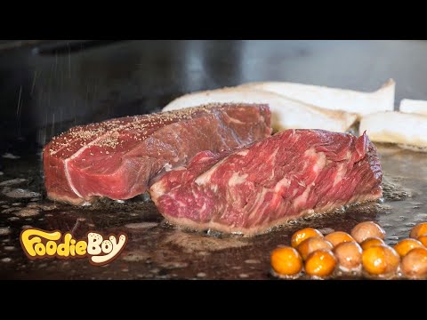 소고기 모듬구이 / Oyster Blade and Chuck Flap Tail Steak - Korean Street Food / 서울 문래동 철판희