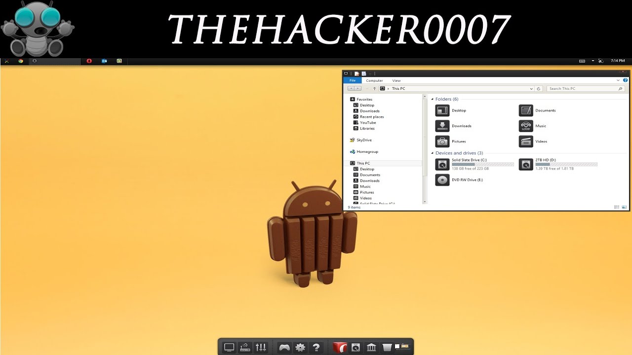 Transform Windows to Android 4.4 KitKat - YouTube