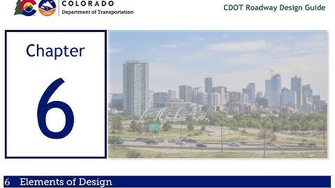 CDOT TETP Insights: 2023 RDG Chapter 6 - Elements of Design Summary