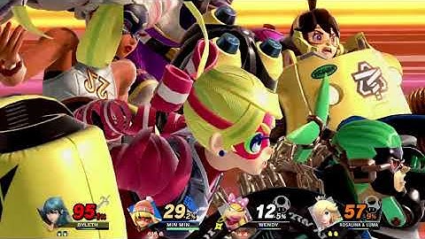 Super Smash Bros. Ultimate (Byleth Vs. Min Min Vs. Wendy Vs. Rosalina & Luma)