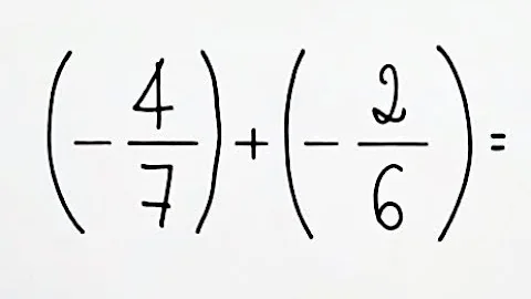 Como fazer soma de fração com sinais diferentes?