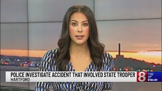 State Trooper transported to hospital after crash on I-84