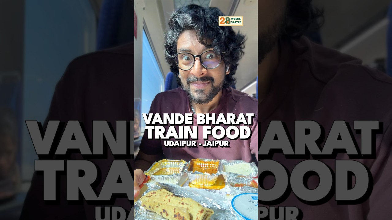 India’s Fastest Train Food Review In Rajasthan!! 🚅🍛
