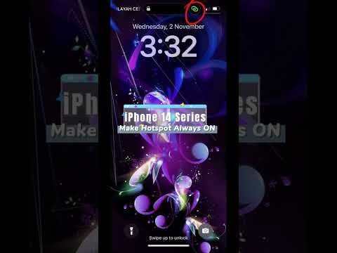 Hotspot always ON under locked / unlocked screen - iPhone 14