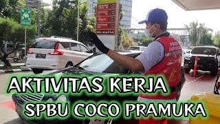 BEGINI PELAYANAN OPERATOR  SPBU PRAMUKA ??