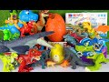 Unboxing Review ASMR Jurassic World Toys Colorful Dinosaur T-rex Mosasaurus Velociraptor Baryonyx