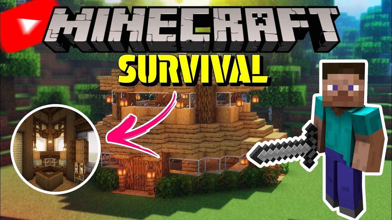 Time to make a house| Minecraft gameplay 2 - YouTube