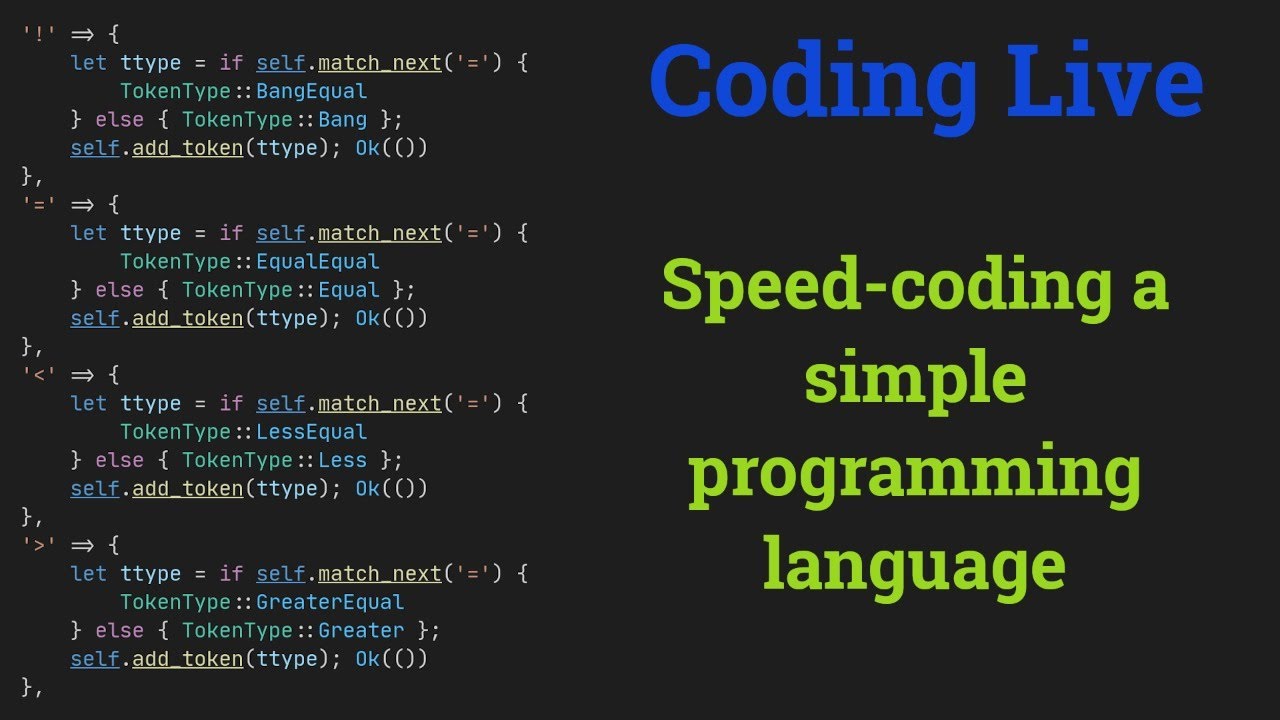 Coding live - Speed-coding a compiler! - YouTube