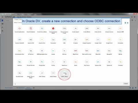 Oracle DV Desktop : Sourcing from ODBC Connections  @OracleBITechDemos