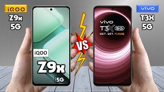 iQOO Z9x Vs vivo T3x  - Full Comparison 🔥 Techvs