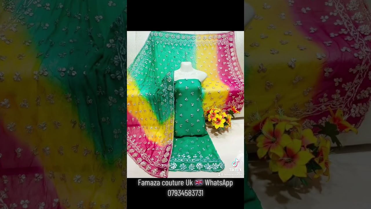 Famaza couture Eid k Rung gotta k Sung❤️. #famazacouture #fashion #designerdresses #pakistanifashion