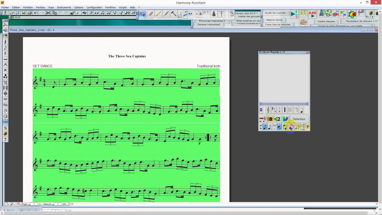 harmony assistant midi files to tabs