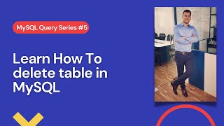How to delete table from mysql workbench