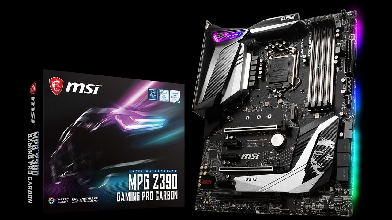 UNBOXING MSI MPG Z390 GAMING PRO CARBON MYSTIC LIGHT //WITH RGB