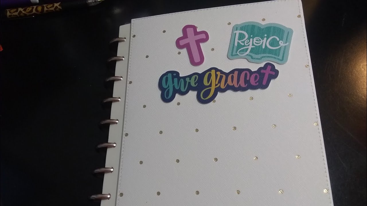 The Happy Planner Girl adding Planner Faith Warrior Accessories