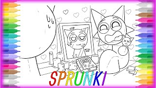 GRAY Has a SECRET ADMIRER... Coloring Pages / How to Color Incredibox Sprunki
