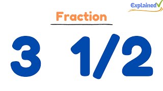 Write the Fraction  3  1/2   as a Decimal  (three and one-half)