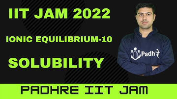 Ionic Equilibrium -10 IIT JAM Chemistry CSIR NET GATE 2022 JAM 2022 Jam Chemistry Free Classes