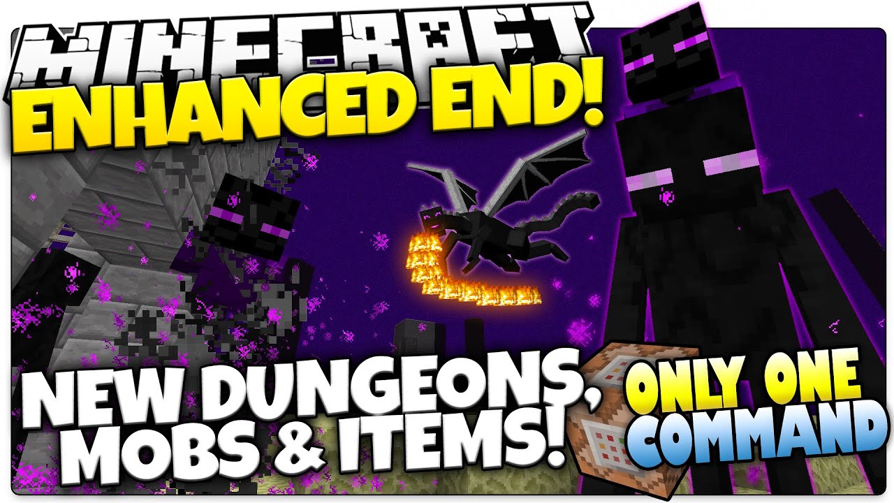 Minecraft, ENHANCED END, New End Mobs, Dungeon, & Items